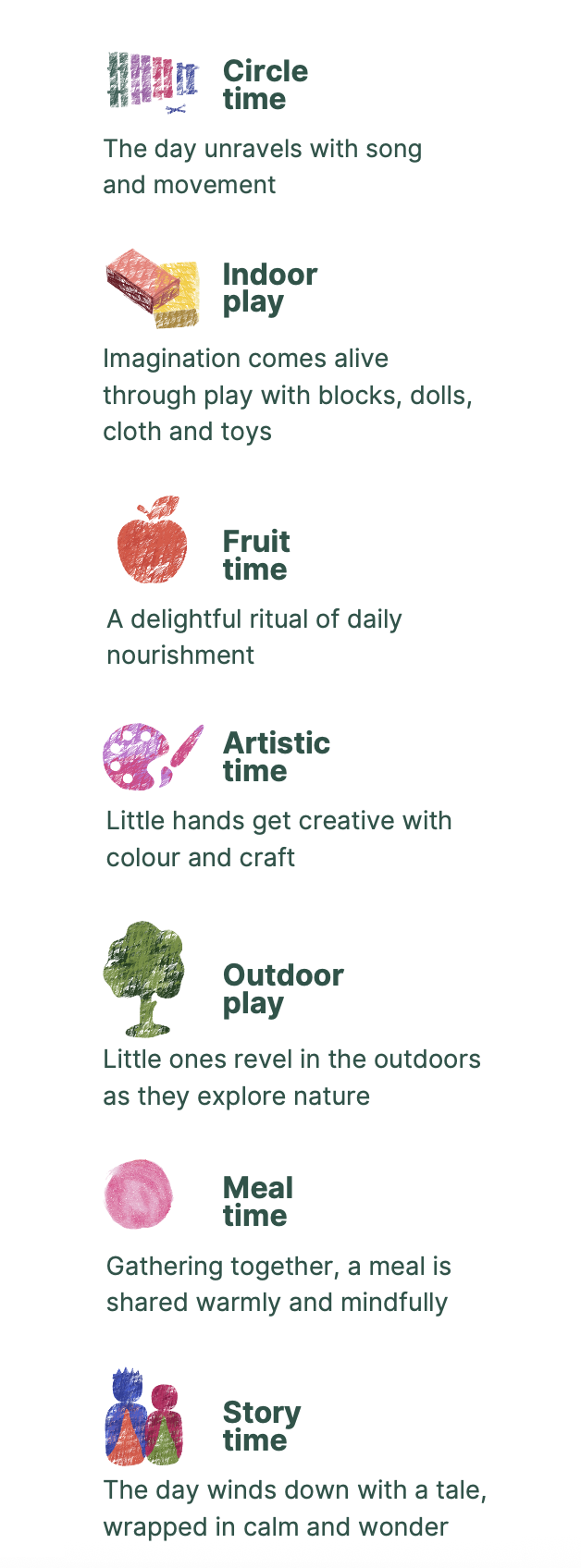 A day in kindergarten at thraya