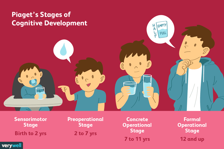 Piaget's 4 Stages of Cognitive Development