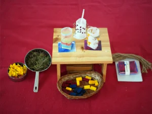 Natural materials in waldorf school